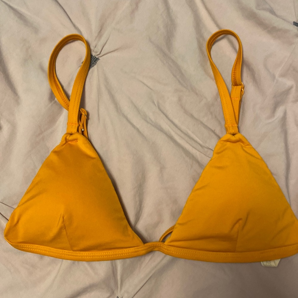 Entreaguas Bikini Top in Sz S yellow/orange